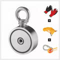 550lbs 2.95" Diameter Heavy Duty Rare Earth N52 Neodymium Magnets Fishing Magnets Retrieving with Lifting Eyebolt